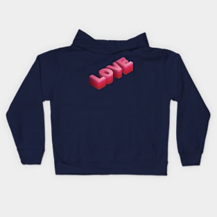 Isometric Love Kids Hoodie